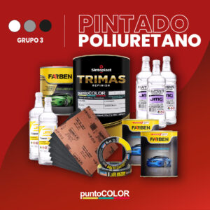 Combo Automotor - PINTADO POLIURETANO (ROJO) AUTO COMPLETO