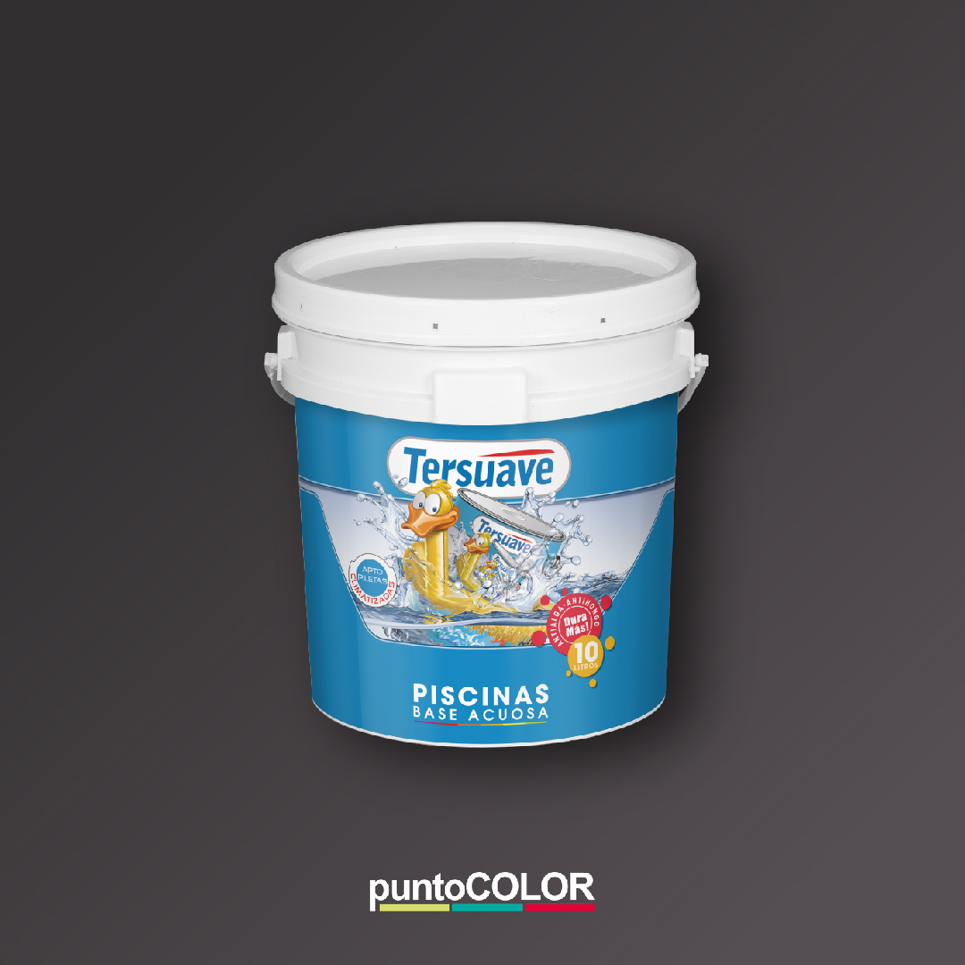 Piscina base acuosa Azul o Blanco 10 lt.Tersuave