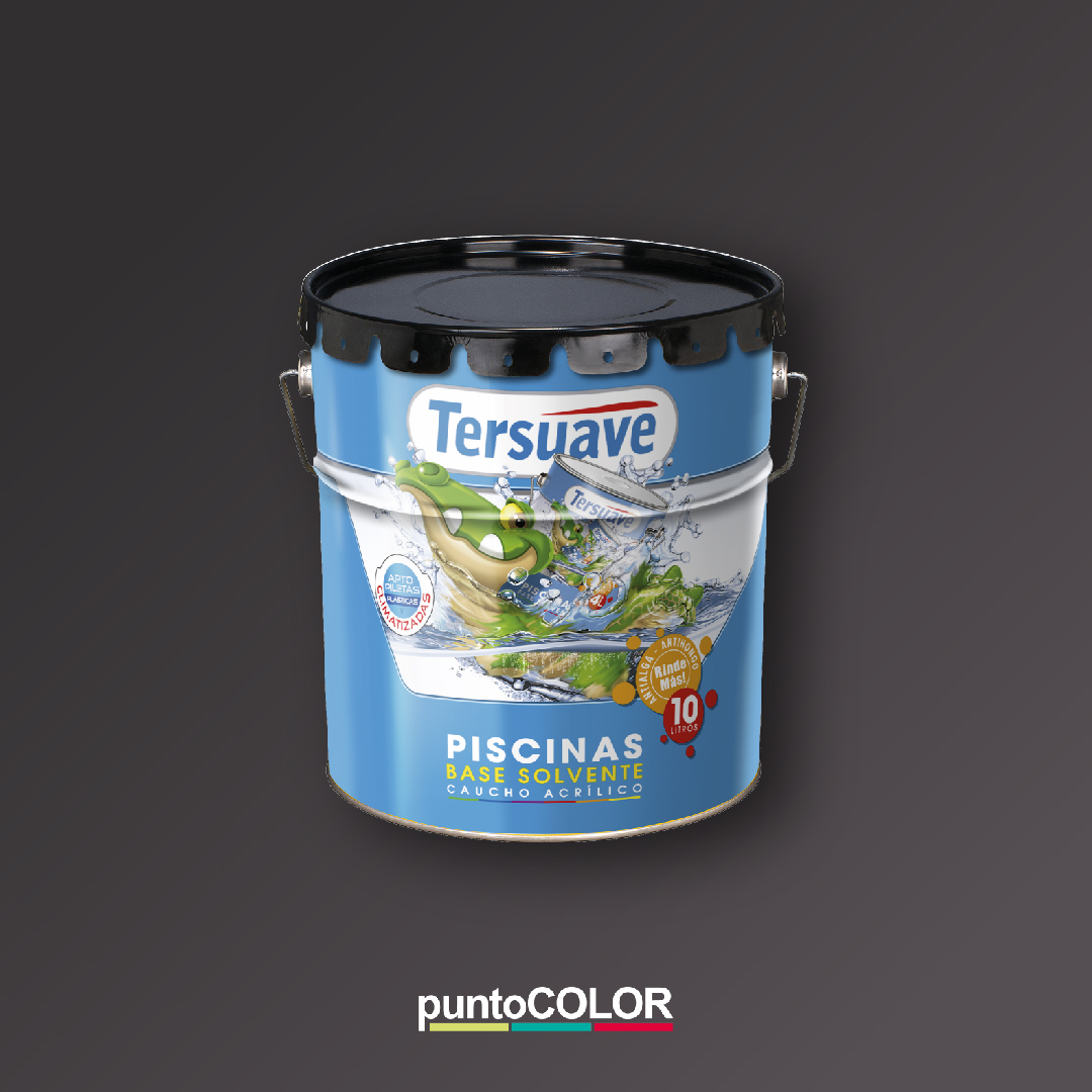 Piscina base solvente Azul Blanco Celeste 10 lt Tersuave